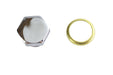 Colony Transmission Engine Drain Plug 1/2 X 13 Thread Chrome - additional view 2