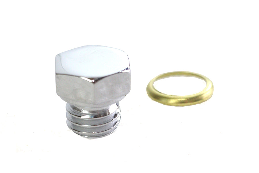 Colony Transmission Engine Drain Plug 1/2 X 13 Thread Chrome - additional view 4