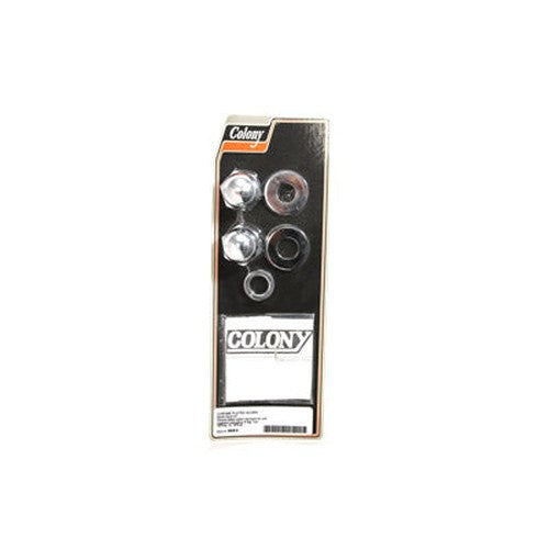 Chrome Axle Nut Kit Acorn Style - V-Twin 8606-6