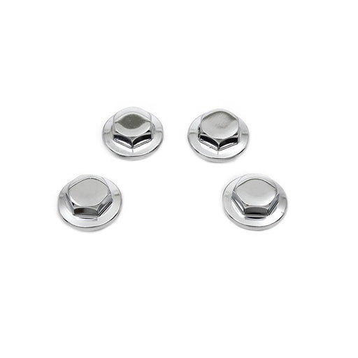 Rocker Shaft End Caps Chrome - V-Twin 8614-4 - Ironhead 1971-1985