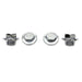 Rocker Shaft End Caps Chrome - V-Twin 8614-4 - Ironhead 1971-1985
