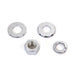 Chrome Rear Axle Nut Kit - V-Twin 8715-4