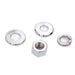 Chrome Rear Axle Nut Kit - V-Twin 8715-4