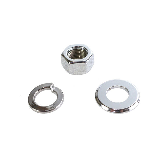 Chrome Front Axle Nut and Washer Kit - V-Twin 8768-3