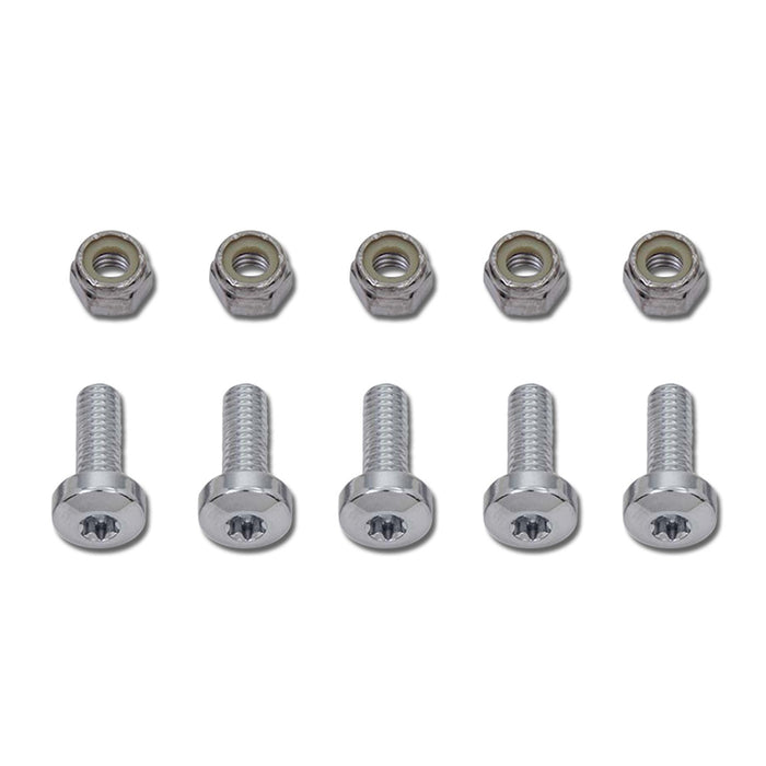 Chrome Front Brake Disc Bolt Kit - V-Twin 8794-10 - OEM 3655