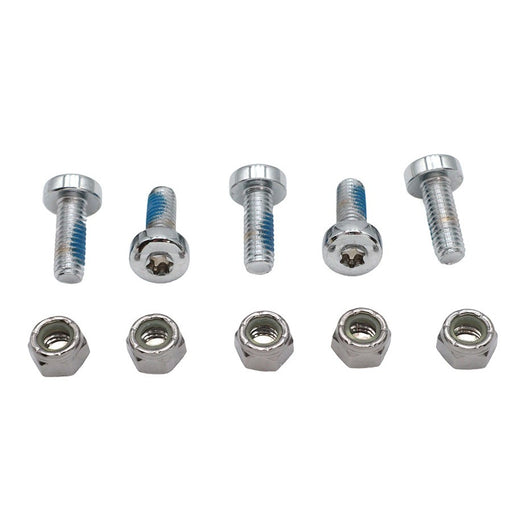 Chrome Front Brake Disc Bolt Set - V-Twin 8794-10T - OEM 3655