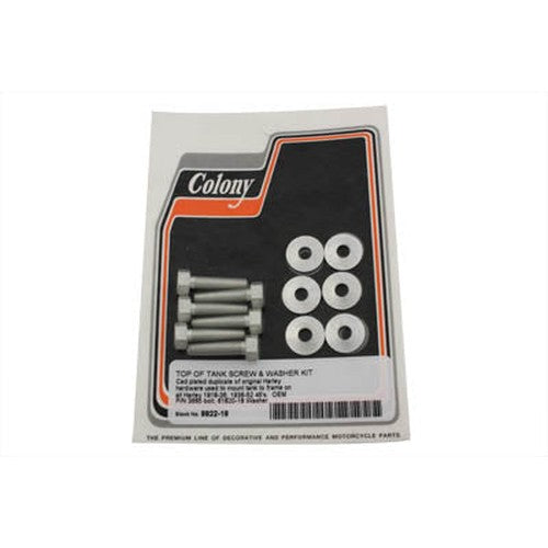Top of Gas Tank Screw Kit Cadmium - V-Twin 8822-18