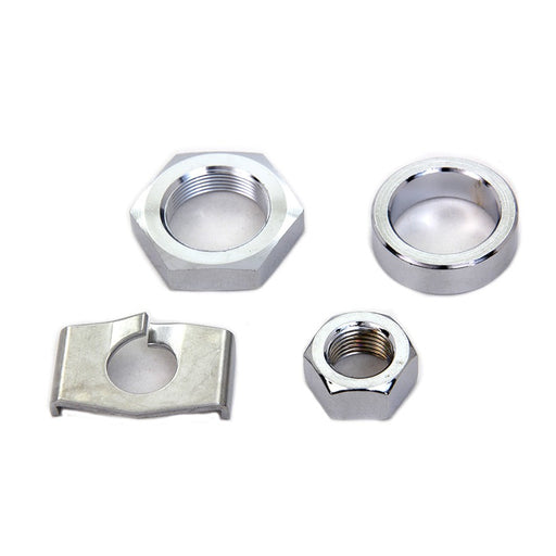 Chrome Rear Axle Nut and Lock Kit - V-Twin 8832-4