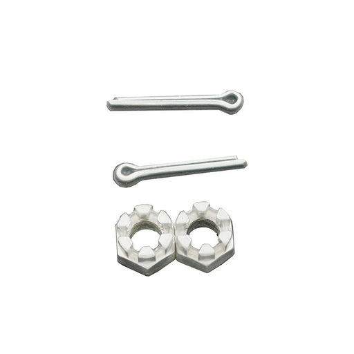 Front Axle Nut Kit Cadmium - V-Twin 8853-4
