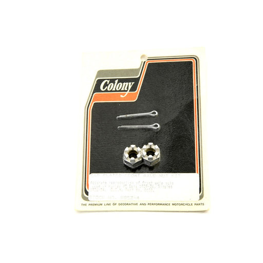 Front Axle Nut Kit Cadmium - V-Twin 8853-4