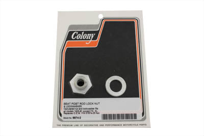 Colony Seat Post Rod Lock Nut and Lock Washer