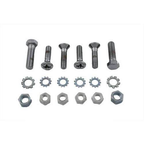 Rear Fender Strut Bolt Kit Chrome - V-Twin 8881-18 - Ironhead 1959-1983
