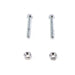Chrome Rear Axle Adjuster Screws - Colony 5-146 - OEM 47579-86 - Evolution Softail 1986-1992