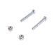 Chrome Rear Axle Adjuster Screws - Colony 5-146 - OEM 47579-86 - Evolution Softail 1986-1992