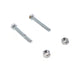 Chrome Rear Axle Adjuster Screws - Colony 5-146 - OEM 47579-86 - Evolution Softail 1986-1992
