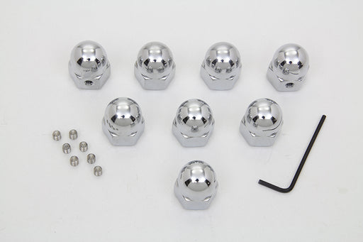 Colony Headbolt Cover Kit Chrome Acorn Type