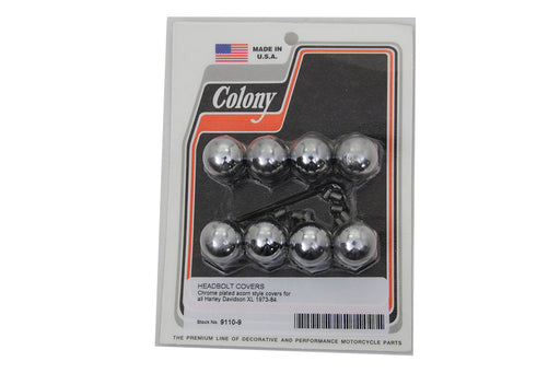 Colony Headbolt Cover Kit Chrome Acorn Type - additional view 2