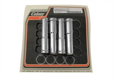Colony Lower Pushrod Cover Set Chrome
