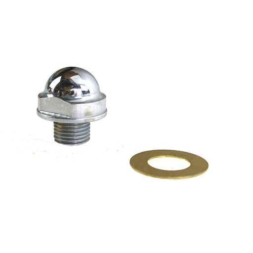 Oil Pump Relief Valve Plug Chrome - V-Twin 9605-2 - OEM 26377-54