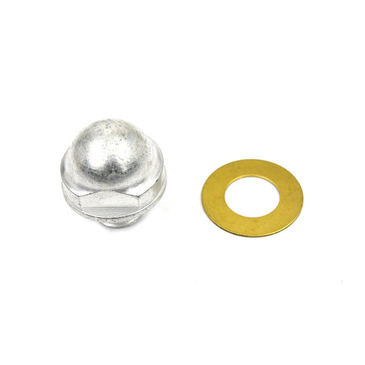 Oil Pump Relief Valve Plug Cadmium - V-Twin 9606-2 - OEM 26377-54
