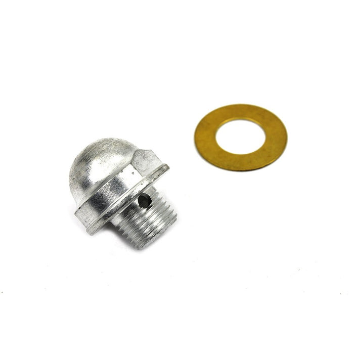 Oil Pump Relief Valve Plug Cadmium - V-Twin 9606-2 - OEM 26377-54