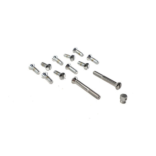 Transmission Top Cover Screw Kit Chrome - V-Twin 9612-13