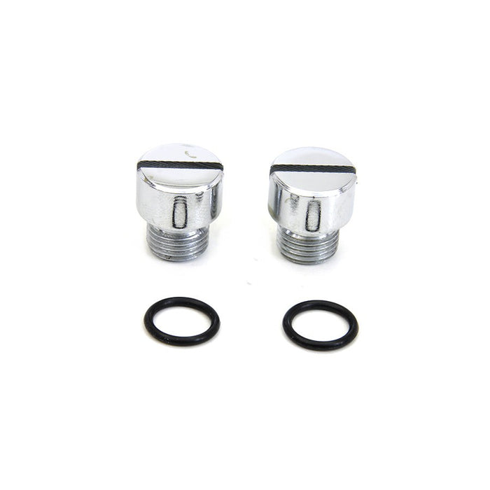 Oil Pump Check and Relief Valve Plug Chrome - V-Twin 9634-4T - Big Twin 1981-1998