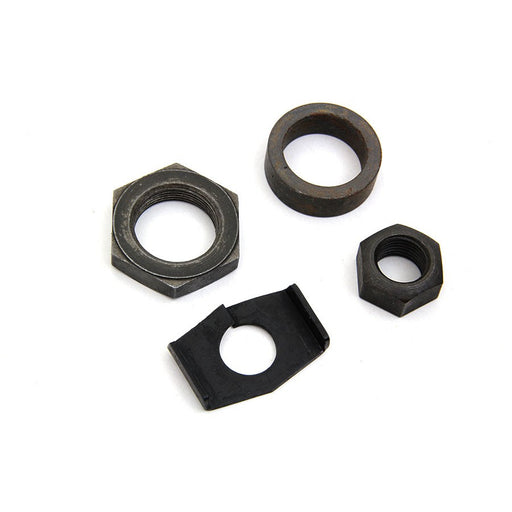 Rear Axle Nut and Lock Kit Parkerized - V-Twin 9688-4