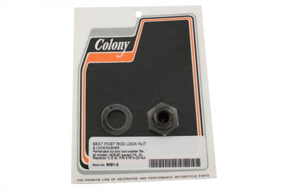 Colony Seat Post Rod Lock Nut and Lock Washer