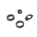 Parkerized Rear Axle Nut and Lock Kit - V-Twin 9692-4