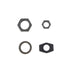 Parkerized Rear Axle Nut and Lock Kit - V-Twin 9692-4