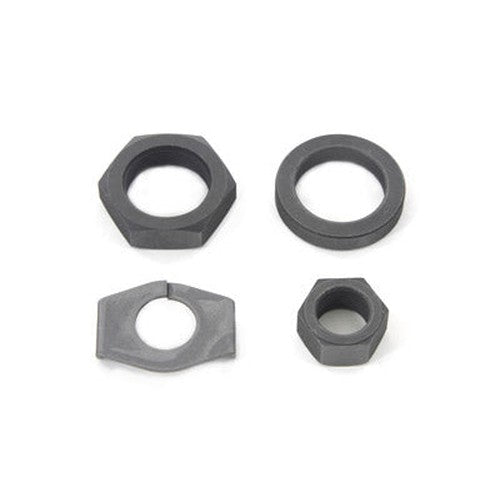 Parkerized Rear Axle Nut and Lock Kit - V-Twin 9692-4T