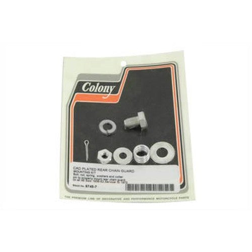 Rear Chain Guard Mount Kit Cadmium - V-Twin 9745-7