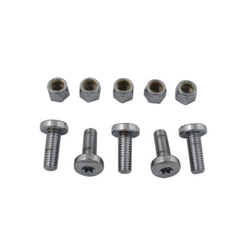 Rear Disc Bolt and Nut Kit Chrome - V-Twin 9807-10 - OEM 43567-92