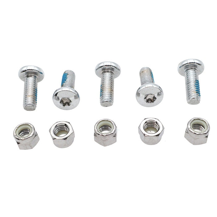 Rear Disc Bolt and Nut Kit Chrome - V-Twin 9807-10T