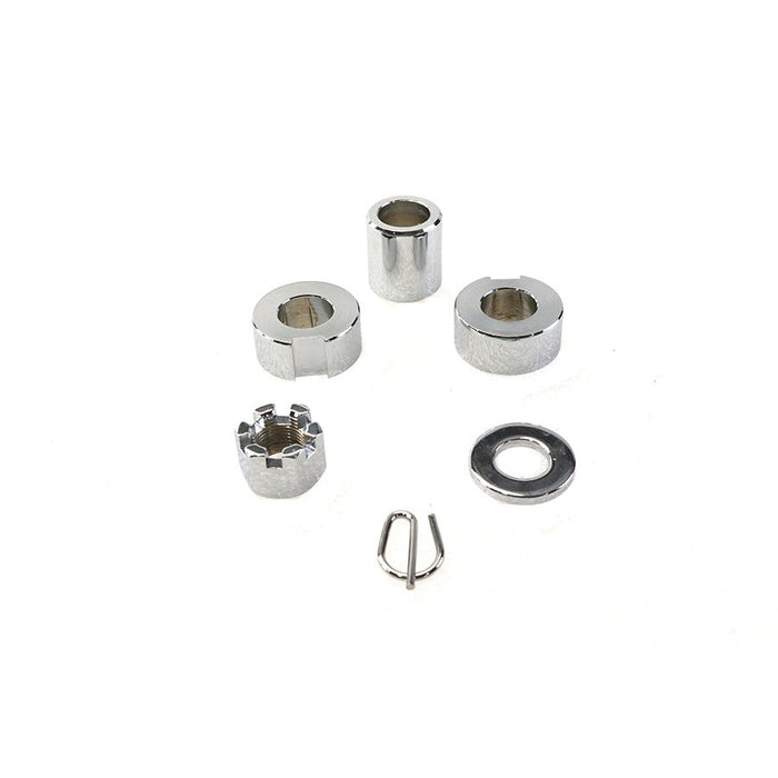 Rear Axle Spacer Kit Chrome - V-Twin 9810-4 - Evolution Softail 1987+