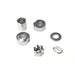 Rear Axle Spacer Kit Chrome - V-Twin 9810-4 - Evolution Softail 1987+