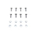 Tappet Block Screw Kit Chrome - V-Twin 9814-16