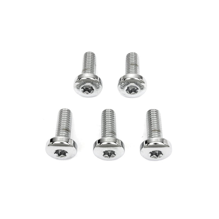 Chrome Rear Brake Disc Bolts - V-Twin 9818-5 - OEM 43567-92 - Evolution 1997+