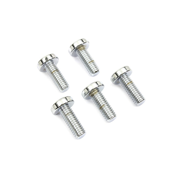 Chrome Rear Brake Disc Bolts - V-Twin 9818-5 - OEM 43567-92 - Evolution 1997+