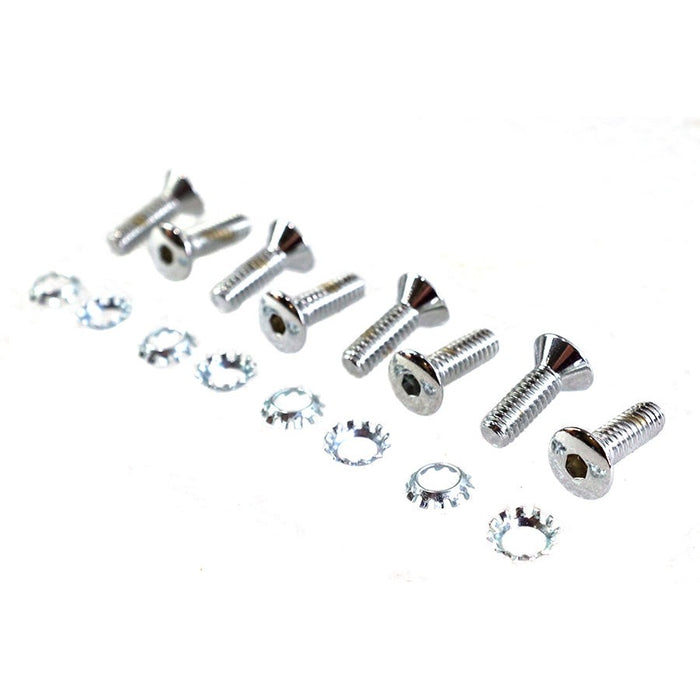 Tappet Block Screw Kit Chrome - V-Twin 9828-16