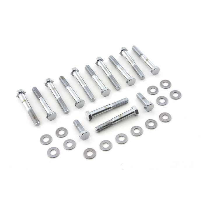 Rocker Box Screw Kit Chrome - V-Twin 9829-28 - Ironhead 1957-1976