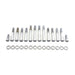 Rocker Box Screw Kit Chrome - V-Twin 9831-28T - Ironhead 1977-1985