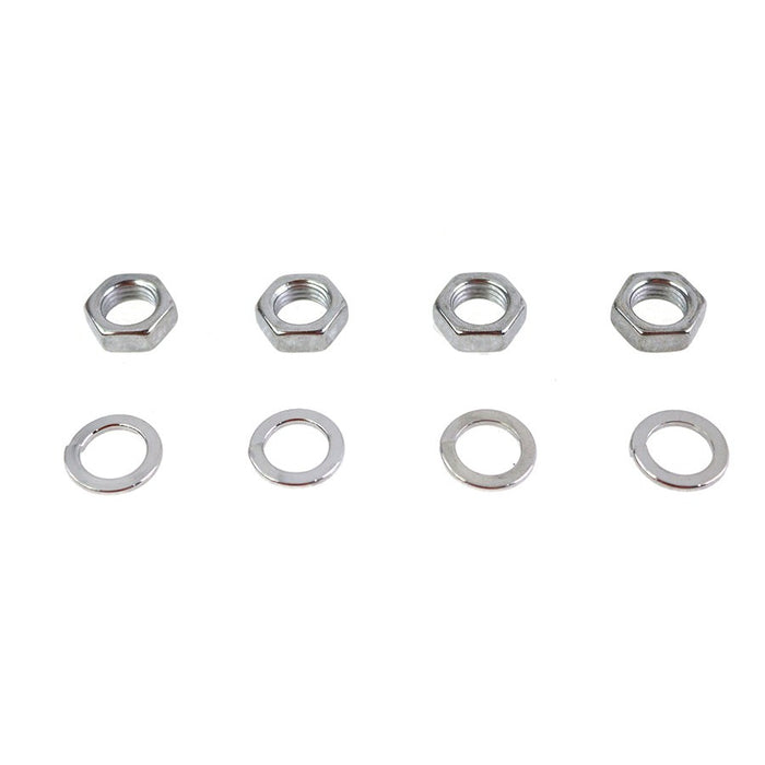 Rocker Arm Shaft Chrome End Nut Kit - V-Twin 9840-8