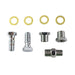 Oil Line Fitting Kit Chrome - V-Twin 9847-9
