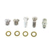Oil Line Fitting Kit Cadmium - V-Twin 9848-9