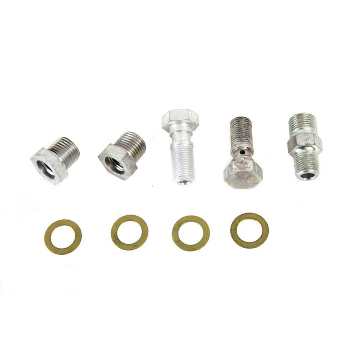 Oil Line Fitting Kit Cadmium - V-Twin 9848-9