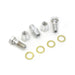 Oil Line Fitting Kit Cadmium - V-Twin 9848-9