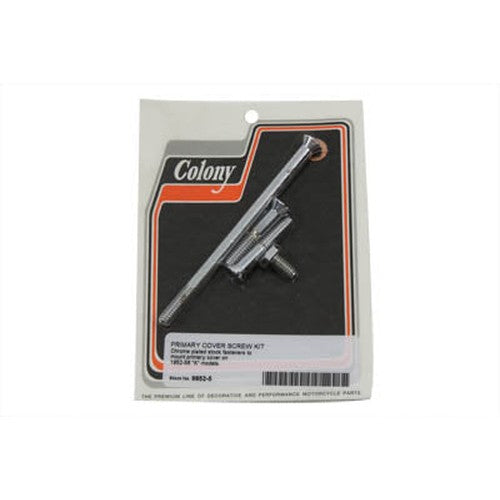 Primary Cover Screw Kit Chrome - V-Twin 9852-5 - Sportster 1952-1956