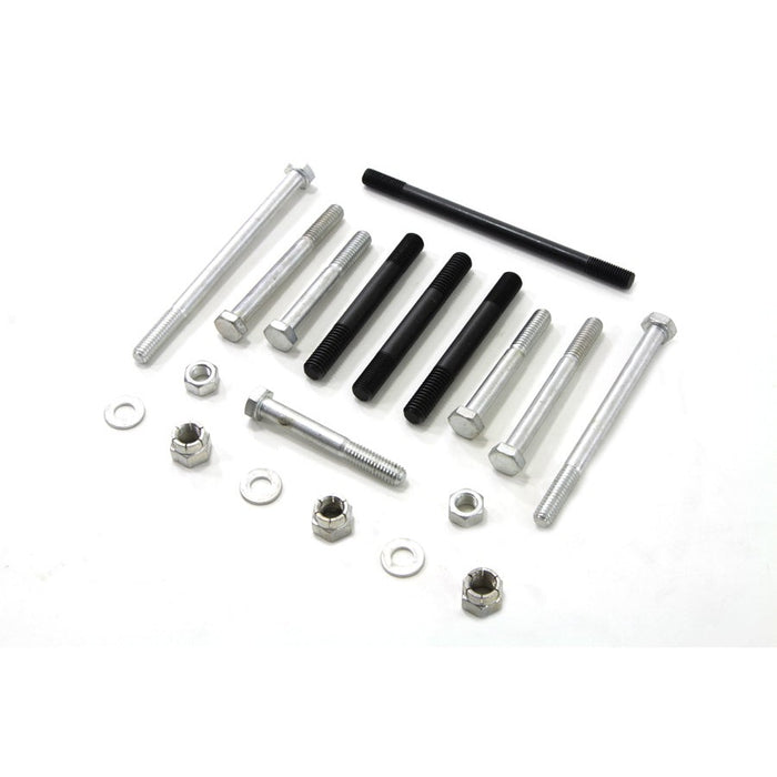 Engine Cast Kit Cadmium - V-Twin 9878-13 - Ironhead 1957-1976
